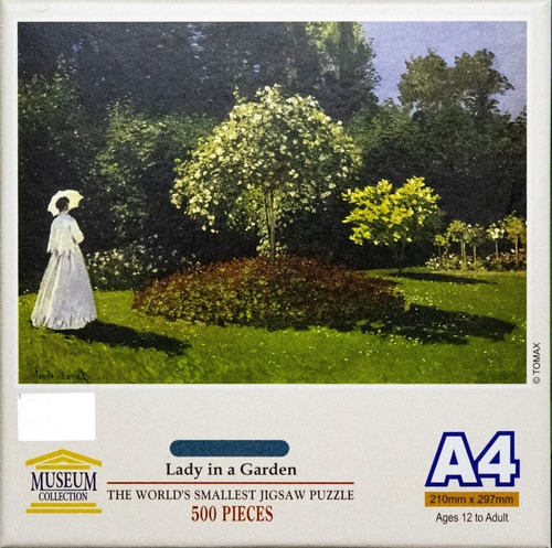 Monet Dama En Jardín Mini Rompecabezas 500 Piezas Tomax