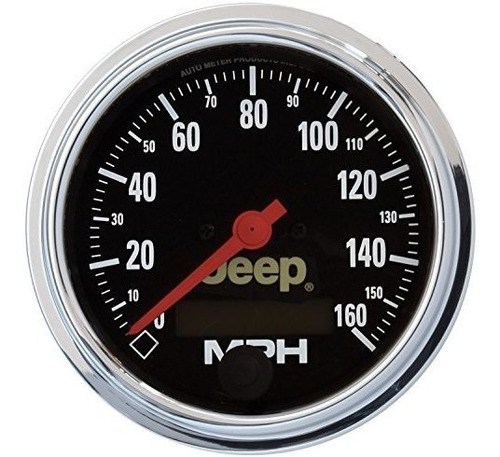 Auto Meter 880244 Jeep 3-3-8  Velocímetro Eléctrico (0-160 M