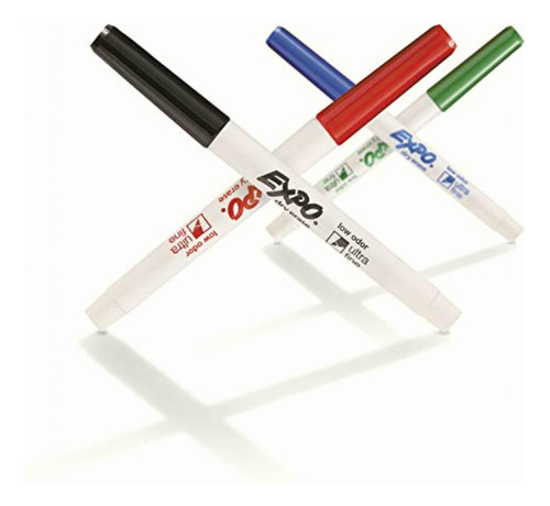 Expo Low Odor Dry Erase Markers, Ultra Fine Tip, Assorted