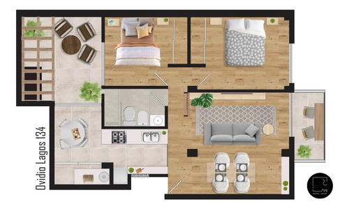 Departamento Con Patio Exclusivo Y Balcon Al Frente. De 2 Dormitorios