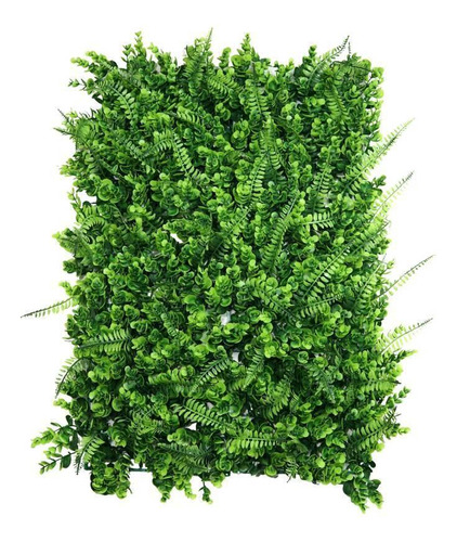 Placa Verde 40x60 Jardim Vertical Artificial Samambaia 5 Un