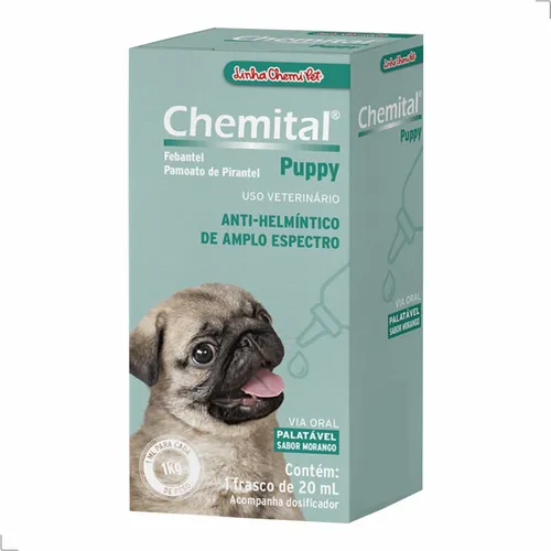 comprar Vermifugo Para Caes Border Collie Chemital Puppy 20ml