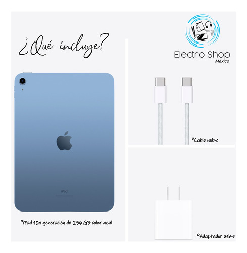 iPad Tablet Apple 10.9 10ma Generación Wi-fi 256gb Azul