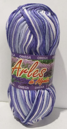 Hilaza Arles 100% Algodón Madeja De 100g Color Hortensias