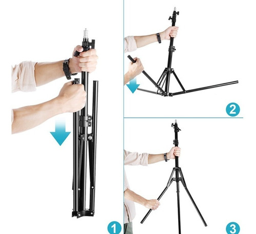 Ring Light Iluminador Led Celular 26 Cm Tripé Live Foto Pro