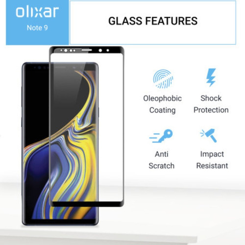 Imagen 6 de 6 de Mica Protector De Pantalla 3d Vidrio Glass @ Note 9 8