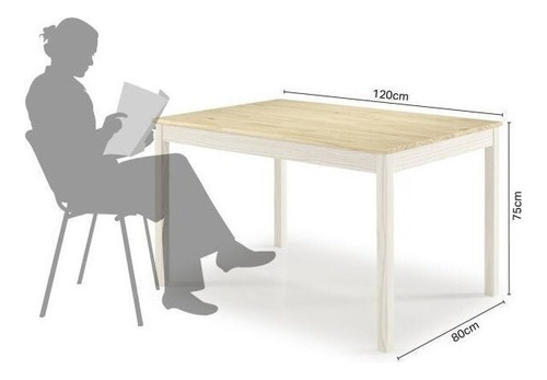 Mesa De Madeira Maciça 4 Lugares Com Bancos Mandacaru Af