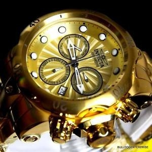 Reloj Invicta Reserve Venom 18kt Chapado En Oro Cronógrafo