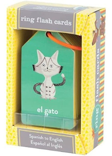 Mudpuppy Illustrated Spanish To English Flash Cards  26 Ta