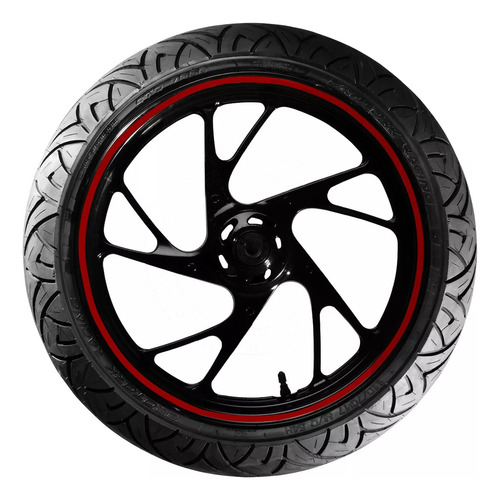 Par Pneu Cb300 140/70-17 + 110/70-17 Str 7000 Sem Camara