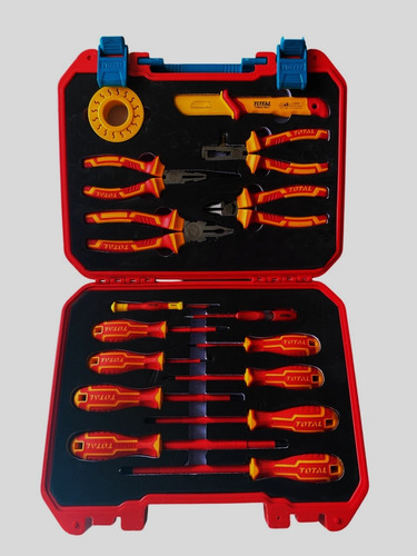 Juego Set Herramientas Aisladas 1000v 16pzs Thkith1601 Total