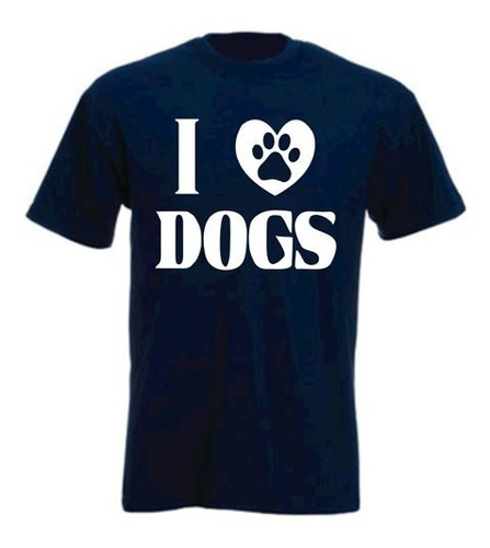 Playera Camiseta I Love Dogs Amo A Los Perros Envio Gratis