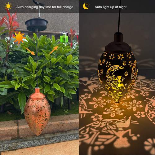 Luces Solares Colgantes Led Para Jardín, Impermeables