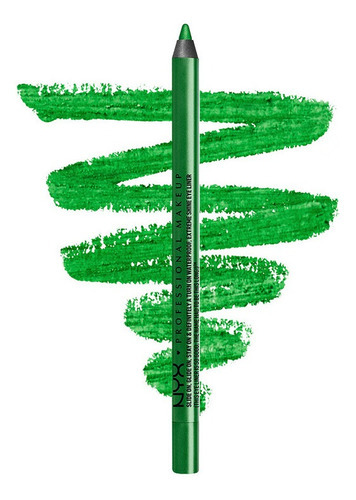 Lápis Delineador Olhos Nyx Slide On Pencil- Prova D'água 1pç Cor SL17 Green Papaya