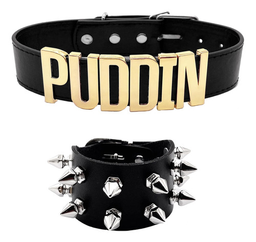 Yanchun Puddin Gargantilla Collar Para Mujer Pulsera De Cuer