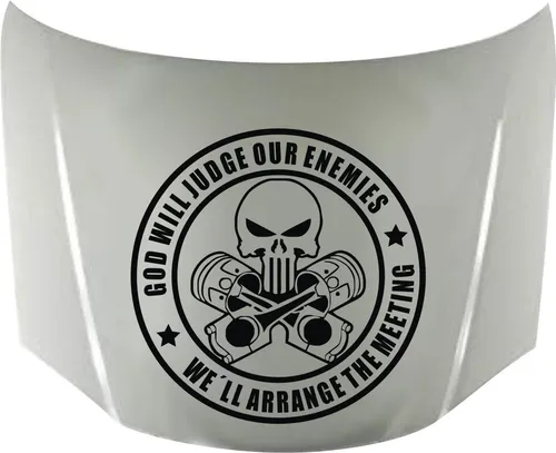 comprar Calco Punisher God Will 05 Para Capot Calcos Graficastuning 00059