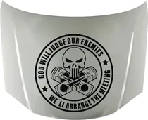 Comprar Calco Punisher God Will 05 Para Capot Calcos Graficastuning 00059