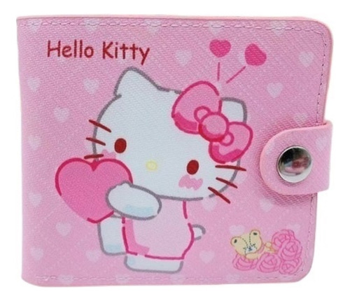 Cartera Corta De Hello Kitty For Niña, Figura De Dibujos De