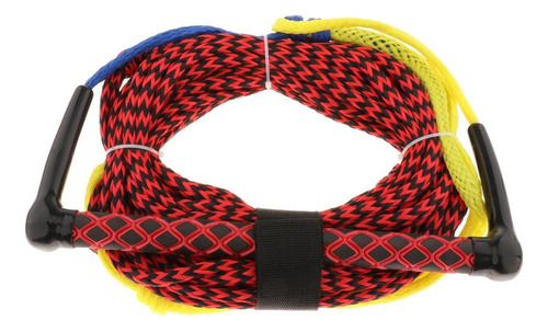 Cuerda De Remolque Del Barco De Lancha Rápida Con La Rojo