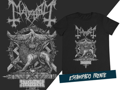 Camiseta Black Metal Mayhem  C3