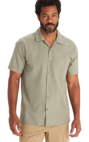 Camisa Hombre Marmot Muir Camp Ss Verde