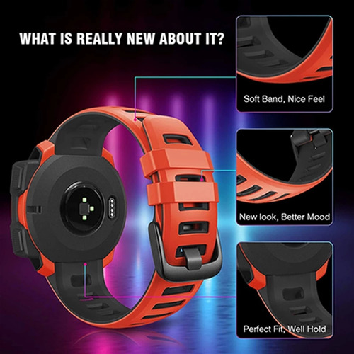 Reloj De Silicona Correas Para Garmin Instinct Watch Smart
