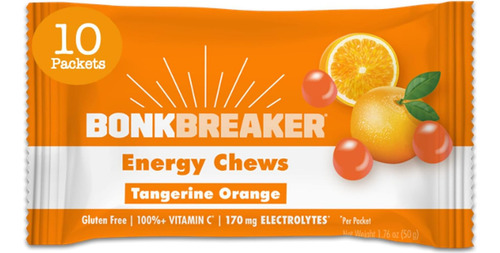 Bonkbreaker Nutrition Gomitas Energéticas Vit C 10 Pzs Sabor Naranja/mandarina