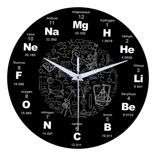Reloj De Pared De 12 Pulgadas Relojes De Cuarzo Química