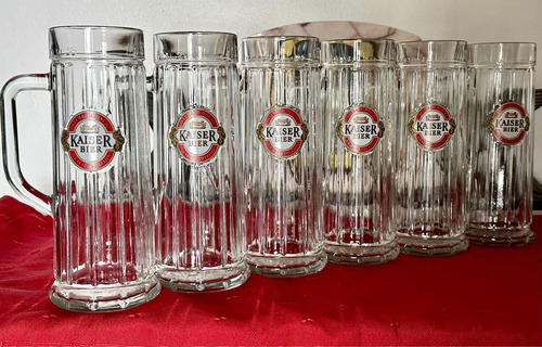 Tankard Jarro Chopp Cerveza Kaiser Bier X 6 Austria 1/2litro