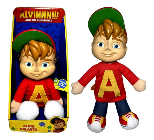 Boneco Pelúcia Esquilo Alvin Que Fala Original Fisher Price