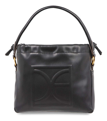 Bolsa Crossbody Cloe Para Mujer Con Jaretas Color Negro