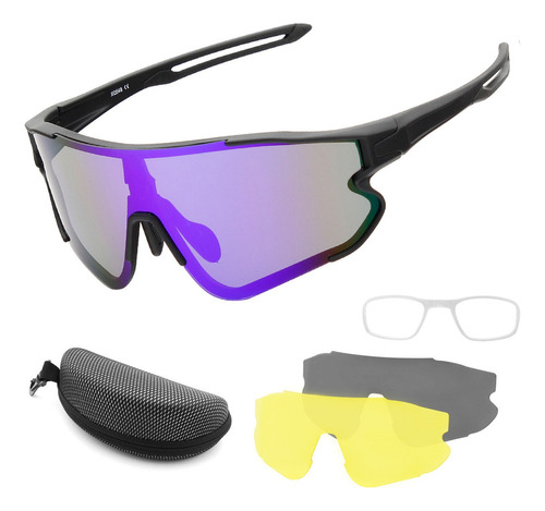 Gafas De Sol De Béisbol De Pesca Con 2 Gafas De Bicicleta Pa