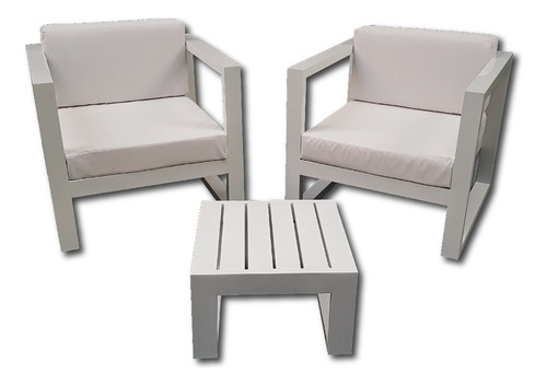 Juego Sillones Exterior Aluminio Terraza Pergiro Linea Sueco