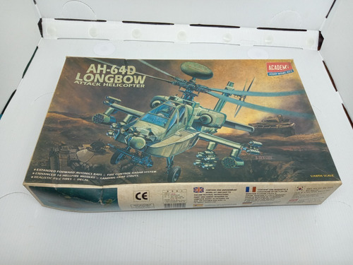 Imagem 1 de 10 de Kit Plastimodelismo Helicoptero Ah-64d Longbow Academy 1:48