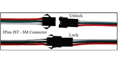 Imagem 6 de 6 de 40 Pares Conector Engate 3 Pinos Macho/femea Ws2811 Ws2812