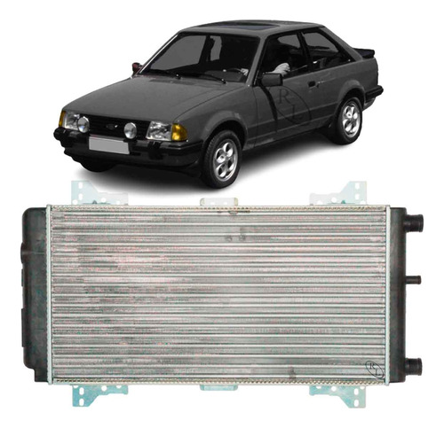 Radiador Ford Escort 1.6 1984 1985 1986 Sem Ar Visconde