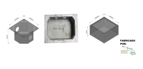 Csm 02pg606020s0012 Caja P/registro 60*60*20 Cal. 22