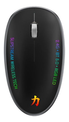 Mouse Inalambrico Pc Crown Mustang Kaneda Rgb 4 Botones Dual