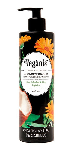 Acondicionador Coco Plant Powered Veganis Vegano X 400