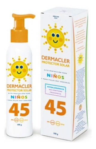 Dermacler Protector Solar Niños F45 X100 G