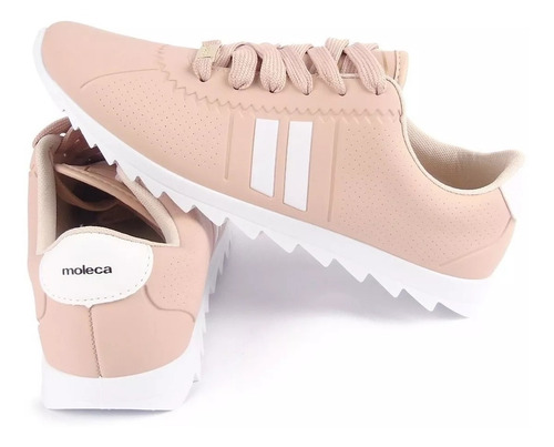Tênis Feminino Moleca Tratorado 5632.100 Nude Liquida