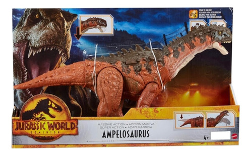 Dinosaurio Ampelosaurus Jurassic World Dominion Chip 37 Cm
