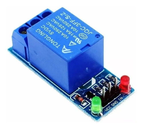 Módulo Rele - 1 Canais 5v 10a Foto Acoplado Com Led Arduino