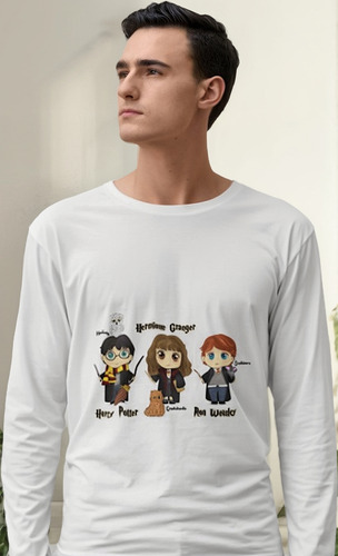 Polera Larga Harry Potter Ron Weasley Dibujo Estampado