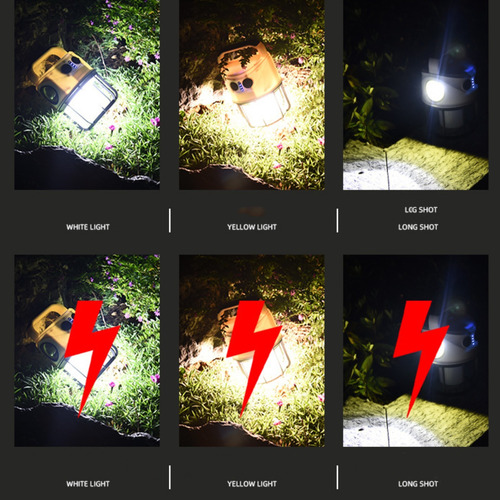 Luz Led Multifuncional U Para Acampar Portátil Para Acampar