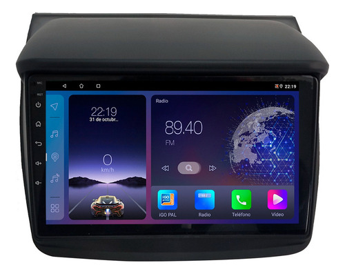 Stereo Android Screen 9¨ Hd Mitsubishi L200 Triton Carplay