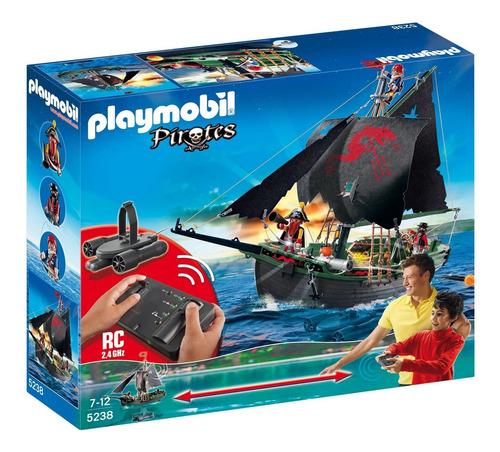 Barco Pirata Playmobil Sumergible C/ Motor R/c Ploppy 275238