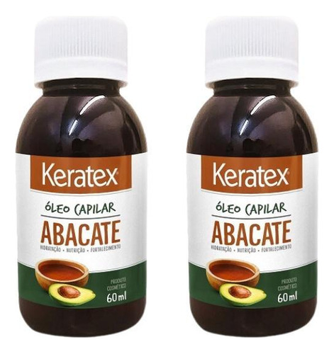 Oleo Capilar Fixed Keratex Abacate 60ml-kit C/2un