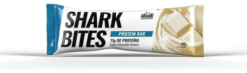 Barra De Proteína Shark Bites Chocolate Branco 40g