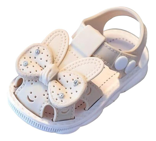 Zapatos Bebé Niña Con Lazo Sandalias Cómodo Con Suela Blanda